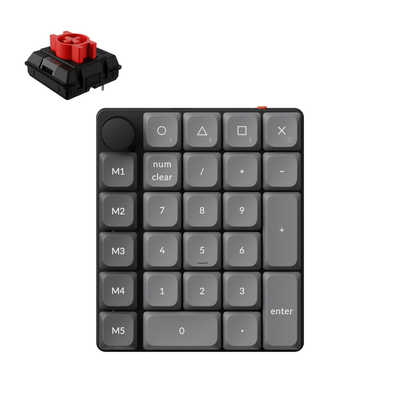キークロン テンキー K0M RGB(赤軸・ホットスワップ対応) ［有線