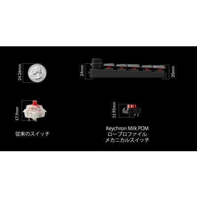 キークロン テンキー K0M RGB(茶軸・ホットスワップ対応) ［有線