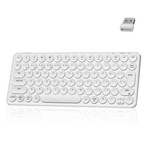 �L�[�N���� �L�[�{�[�h �m���C�����X / Bluetooth�EUSB-A�{USB-C�n �A�C�{���[�z���C�g B3P-K8Z-JIS