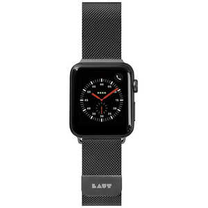 LAUT APPLE WATCH 1 2 3 4 42 44MM BAND LAUT_AWL_ST_BK ブラック