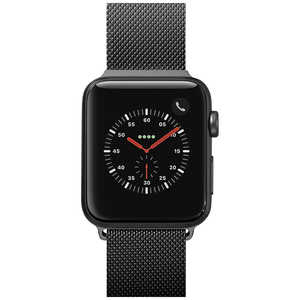 LAUT APPLE WATCH 1 2 3 4 38 40MM BAND LAUT BLACK LAUT_AWS_ST_BK