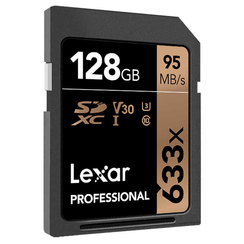 LEXAR LEXAR Lexar Professional 633x SDXC UHS-I カード U3 V30 128GB LSD128GCBJP633 LSD128GCBJP633