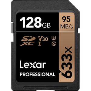 LEXAR Lexar Professional 633x SDXC UHS-I カード U3 V30 128GB LSD128GCBJP633