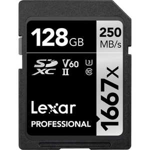 LEXAR SDXCメモリカード (Professional 1667x) UHS-II/UHS スピードクラス3対応 (Class10対応/128GB) LSD128CBJP1667