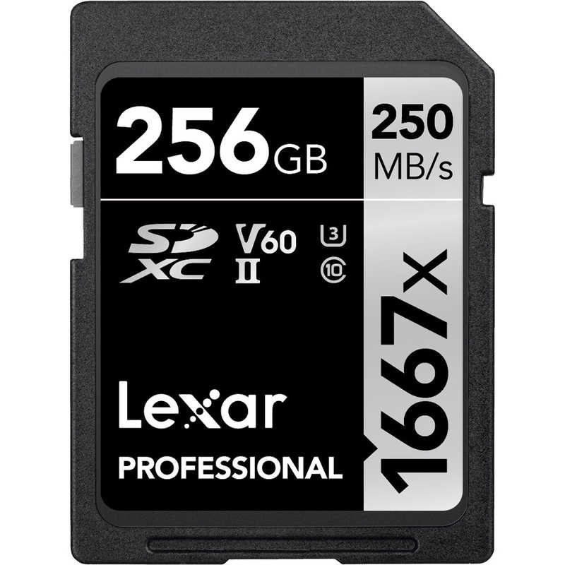 LEXAR SDXCメモリカード Professional 1667x LSD256CBJP1667 UHS-II Class10対応 256GB UHS  スピードクラス3