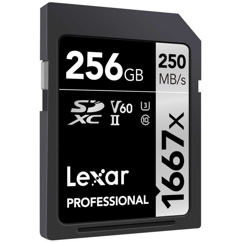 LEXAR LEXAR SDXCメモリカード (Professional 1667x) UHS-II/UHS スピードクラス3対応 (Class10対応/256GB) LSD256CBJP1667 LSD256CBJP1667