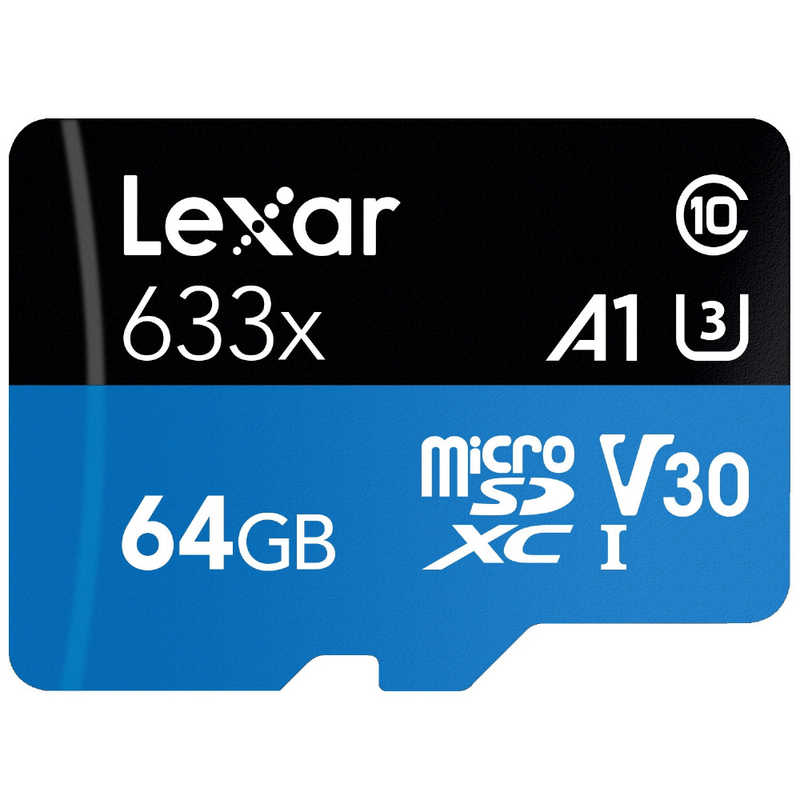 LEXAR LEXAR microSDXCカード High-Performance (Class10/64GB) LSDMI64GBB1JP633A LSDMI64GBB1JP633A