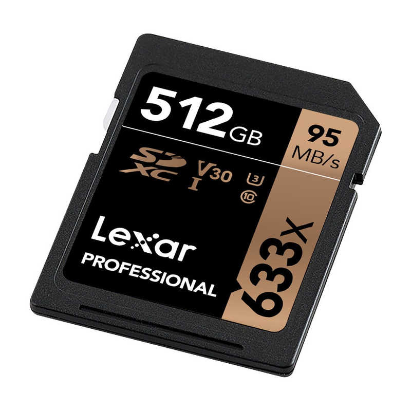 LEXAR LEXAR Lexar Professional 633x SDXC UHS-I カード U3 V30 512GB LSD512CB1JP633 LSD512CB1JP633