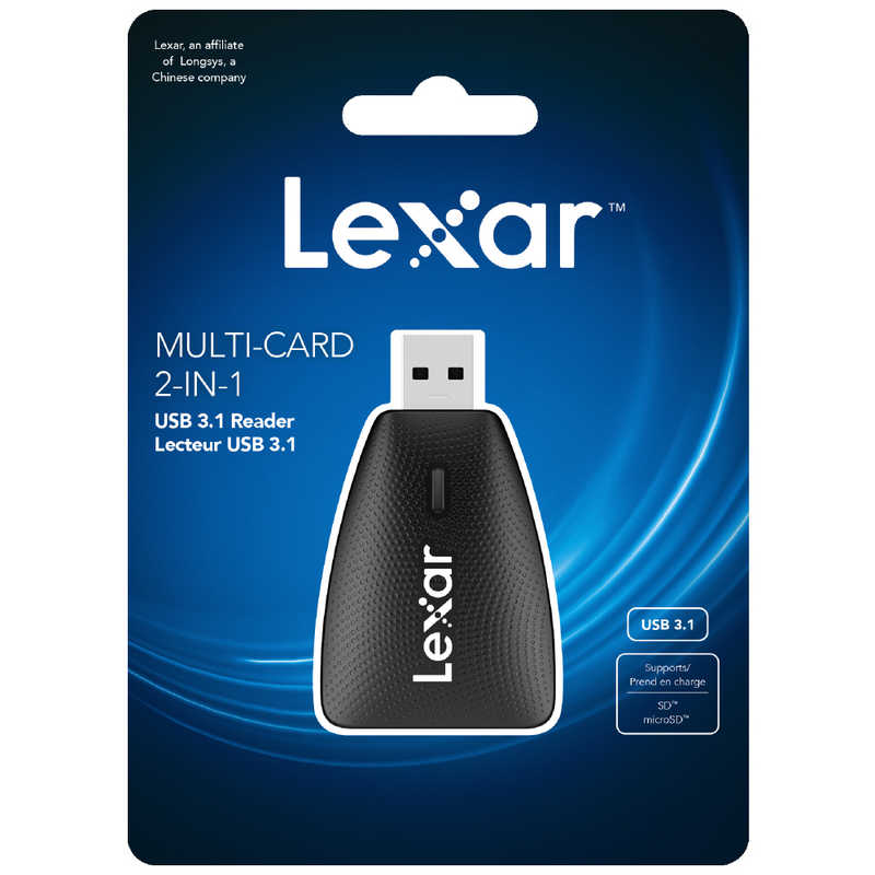 LEXAR LEXAR マルチカード2-in-1USB 3.1カードリーダー(microSD/SDカード専用) [USB3.1] LRW450U-BNNNJ LRW450U-BNNNJ