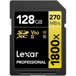 LEXAR SDXCカード Professional 1800x(UHS－II) (Class10 /128GB) LSD1800128G-BNNG