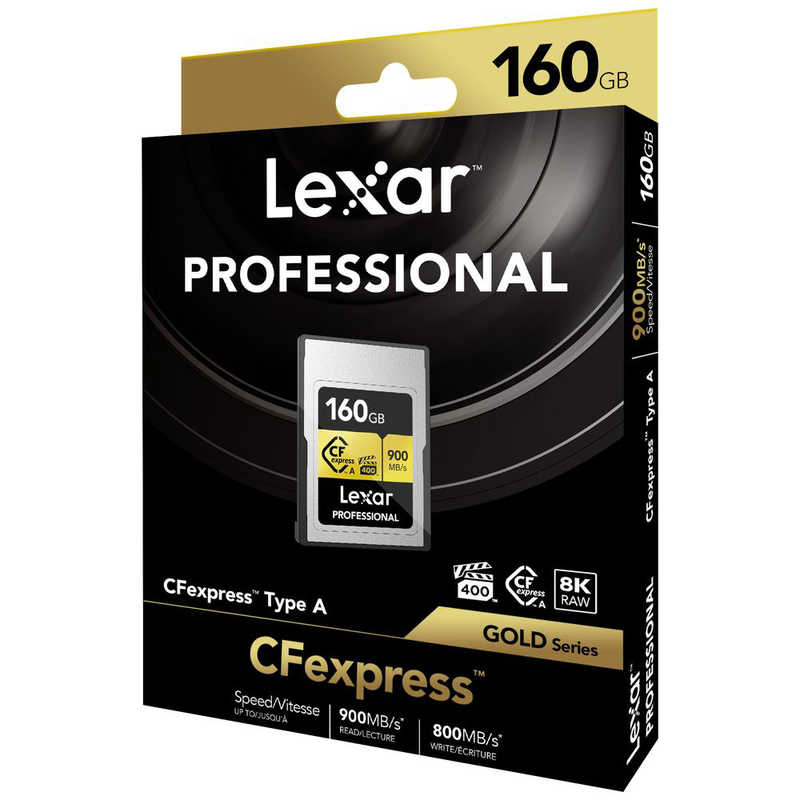 LEXAR LEXAR Cfexpressカード TypeA GOLD (160GB) LCAGOLD160G-RNENJ LCAGOLD160G-RNENJ