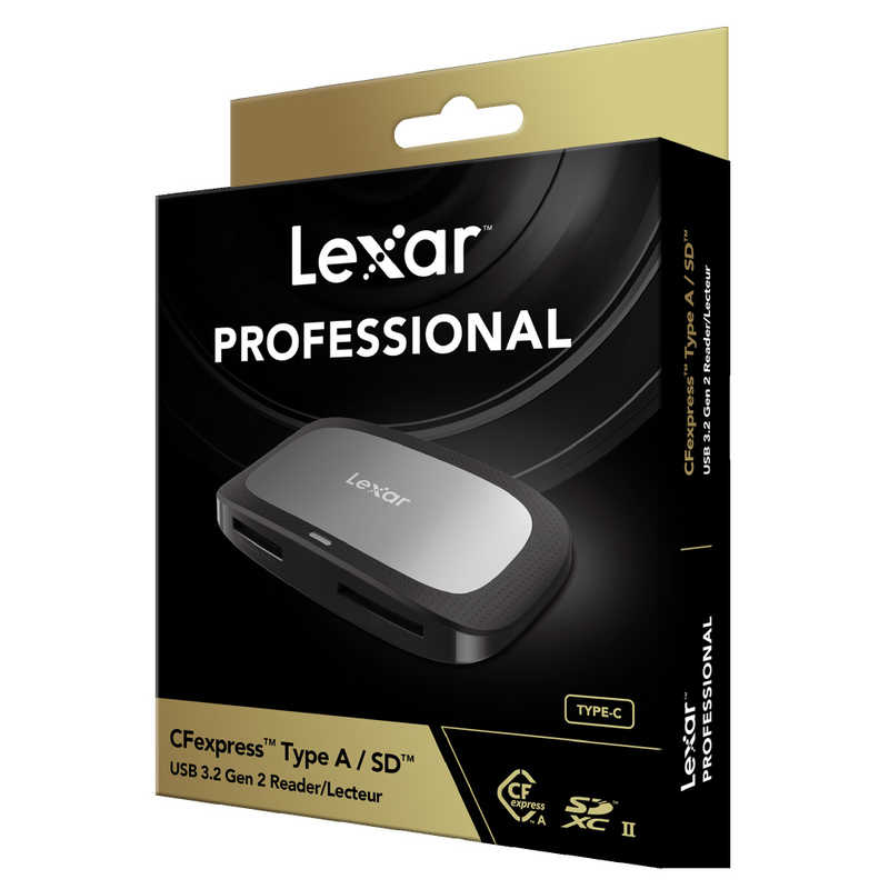LEXAR LEXAR カードリーダーUSB3.2 Gen2 (CFexpress TypeーA SD対応) (USB3.1) LRW530U-RNBNJ LRW530U-RNBNJ