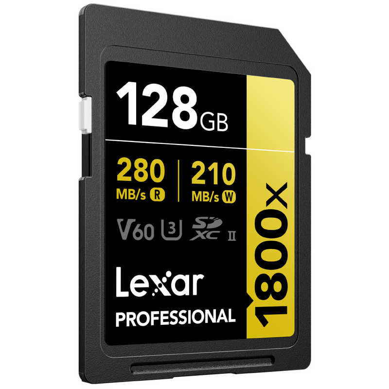 LEXAR LEXAR Lexar SDXCカード 128GB 1800x UHS-II GOLD U3 V60 ［Class10 /128GB］ LSD1800128G-B1NNJ LSD1800128G-B1NNJ