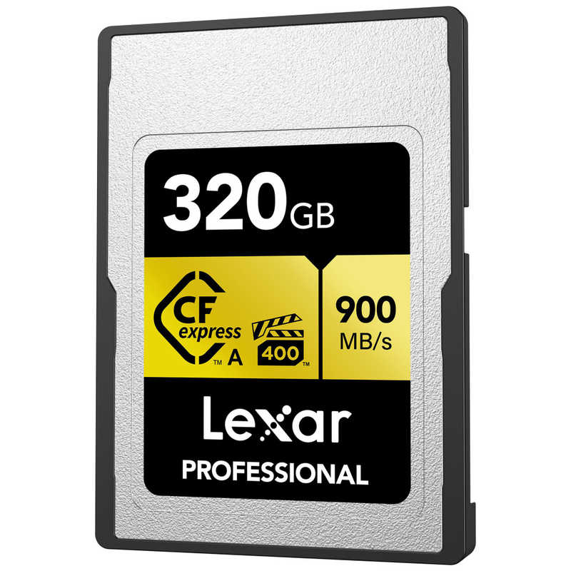 LEXAR LEXAR CFexpressカード TypeA GOLD (320GB) LCAGOLD320G-RNENJ LCAGOLD320G-RNENJ