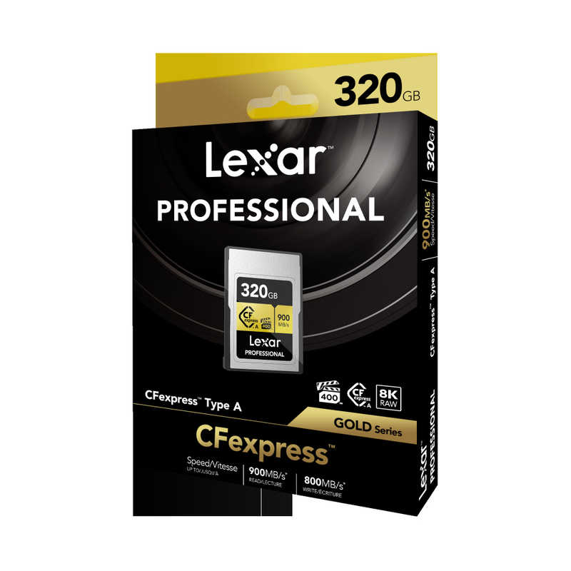LEXAR LEXAR CFexpressカード TypeA GOLD (320GB) LCAGOLD320G-RNENJ LCAGOLD320G-RNENJ