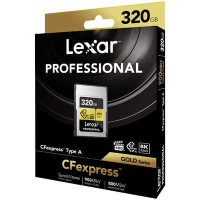 Lexar CFexpressカード TypeA 320GB GOLD LEXAR CFexpressカード TypeA GOLD (320GB) LCAGOLD320G-RNENJ