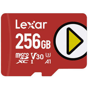 LEXAR PLAY microSDXCカード 256GB UHS-I U3 V30 A1 ［Class10 /256GB］ LMSPLAY256G-B1NNJ