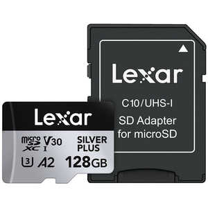LEXAR microSDXC 128GB Professional SILVER PLUS꡼ V30 UHS-I U3 A2 Class10 /128GB LMSSIPL128G-BNANJ