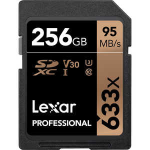 LEXAR Lexar Professional 633x SDXC UHS-I カード U3 V30 256GB LSD256CBJP633