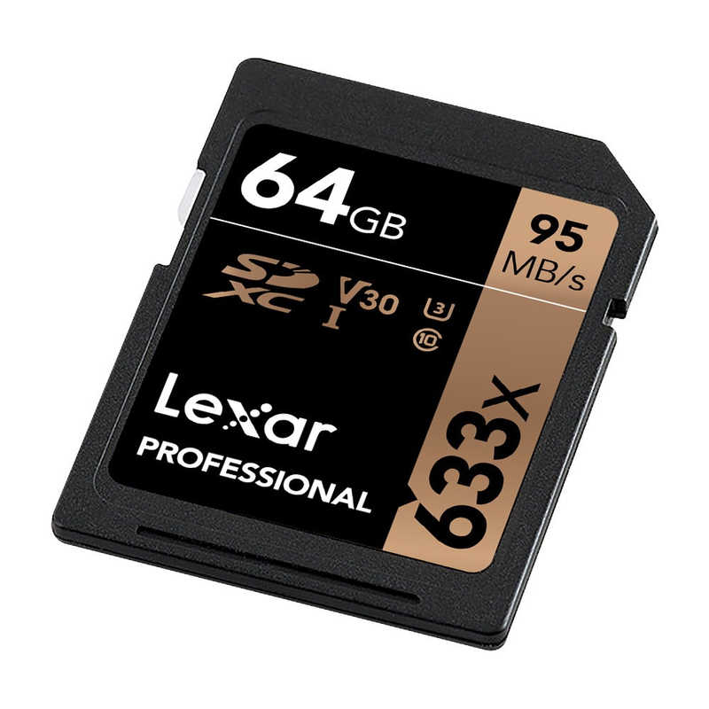 LEXAR LEXAR Lexar Professional 633x SDXC UHS-I カード U3 V30 64GB LSD64GCBJP633 LSD64GCBJP633