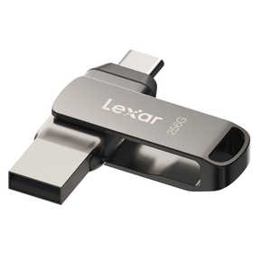 LEXAR Lexar JumpDrive D400 256GB 金属筐体 シルバー USB3.2(Gen1) Type-C/Type-A両対応 回転式USBフラッシュメモリ LJDD400256G-BNQNJ