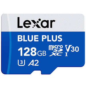 LEXAR Lexar microSDXC�J�[�h BLUE PLUS�V���[�Y V30 UHS-I U3 A2 �m128GB�n LMSBLPL128G-BNANJ