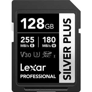 LEXAR SDXC�J�[�h Professional SILVER PLUS�V���[�Y V30 UHS-I U3 �Ǐo���x �ő�255MB/s �m128GB�n �m128GB�n LSDSIPL128G-BNNPJ