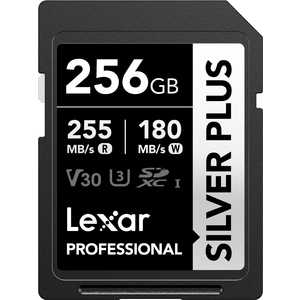 LEXAR SDXC�J�[�h Professional SILVER PLUS�V���[�Y V30 UHS-I U3 �Ǐo���x �ő�255MB/s �m256GB�n �m256GB�n LSDSIPL256G-BNNPJ