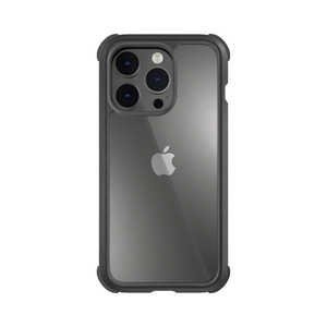 MAGEASY iPhone14 Pro 耐衝撃MIL規格薄型クリアケース Odyssey レザーブラック ME-INPCSPTOD-LE