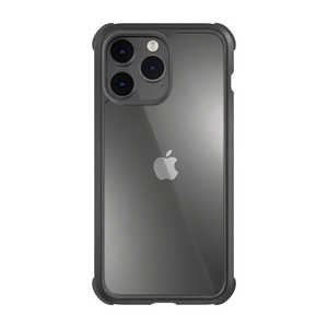 MAGEASY iPhone 14 Pro Max 耐衝撃MIL規格薄型クリアケース レザーブラック ME-INGCSPTOD-LE