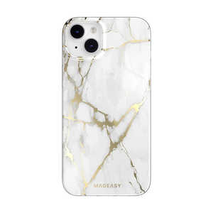 MAGEASY iPhone 14 Plus 6.7インチ ケースMagEasy Marble (Champagne White) ME-INBCSPTMB-CW