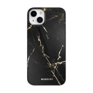 MAGEASY iPhone14 Plus ケース Marble パールブラック ME-INBCSPTMB-PB