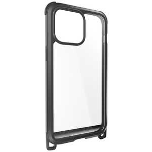 MAGEASY iPhone 15 Pro Max 耐衝撃 ケース Odyssey＋ スマホショルダーストラップ付 レザーブラック ME_IOGCSPTSL_LE