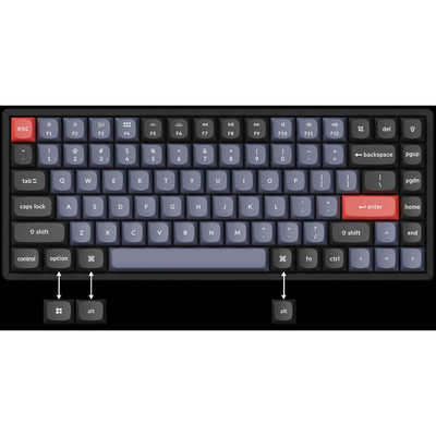 キークロン キーボード K2 Pro RGBライト(茶軸・英語配列) ［有線 