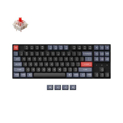 キークロン キーボード K8 Pro White LED(赤軸・英語配列) ［有線 