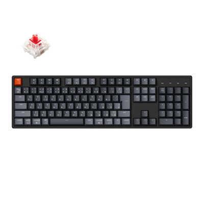 【保障できる】 キークロン キーボード K10 RGBライト(赤軸 ホットスワップ Keyboard
