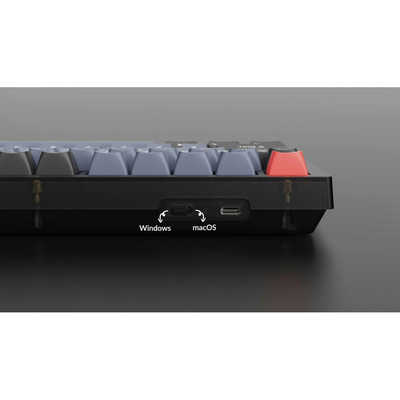 キークロン キーボード V6(赤軸) ［有線 /USB-A＋USB-C］ フロステッド 