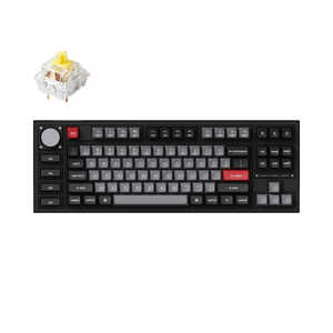 キークロン キーボード Q3 Pro RGBライト(バナナ軸・英語配列) ［有線・ワイヤレス /Bluetooth・USB-A＋USB-C］ カーボンブラック Q3P-M4-US