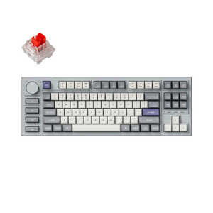 キークロン キーボード Q3 Pro RGBライト(赤軸・英語配列) ［有線・ワイヤレス /Bluetooth・USB-A＋USB-C］ シルバーグレー Q3P-X1-US