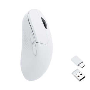 キークロン マウス ［Bluetooth・2.4 Ghz・USB (Type-C＋Type-A)］ ［有線/無線(ワイヤレス) /光学式］ ホワイト M3M-A3