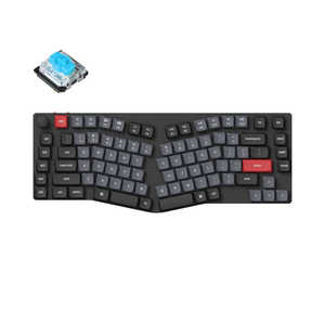 キークロン キーボード K15 Pro Aliceレイアウト QMK RGBライト(赤軸・英語配列) ［有線・ワイヤレス /Bluetooth・USB (Type-C)］ K15P-H2-US