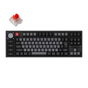 キークロン キーボード Q3 Pro RGBライト(赤軸) ［有線・ワイヤレス /Bluetooth・USB-A＋USB-C］ カーボンブラック Q3P-M1-JIS