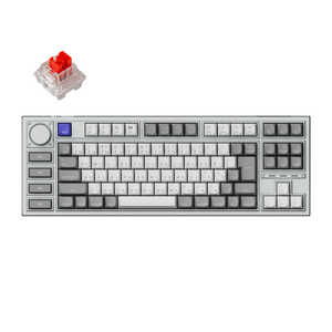 キークロン キーボード Q3 Pro RGBライト(赤軸) ［有線・ワイヤレス /Bluetooth・USB-A＋USB-C］ シルバーグレー Q3P-X1-JIS