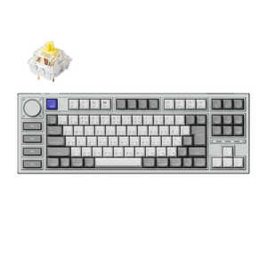 キークロン キーボード Q3 Pro RGBライト(バナナ軸) ［有線・ワイヤレス /Bluetooth・USB-A＋USB-C］ シルバーグレー Q3P-X4-JIS