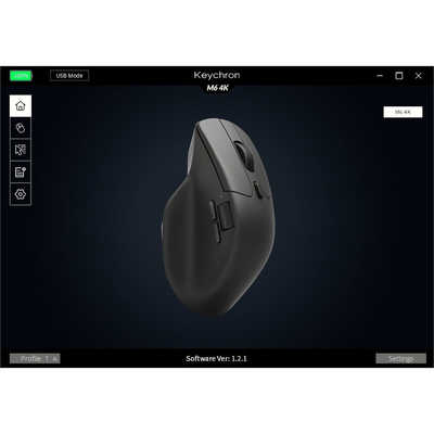 キークロン マウス USB-C＋USB-A対応 M6 [光学式 /有線／無線