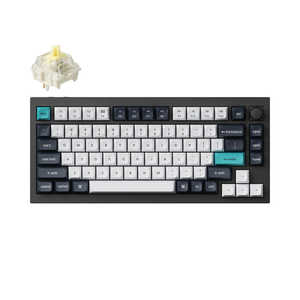 キークロン キーボード Q1 Max(バナナ軸・英語配列) ［有線・ワイヤレス /Bluetooth・USB-A＋USB-C］ カーボンブラック Q1M-M4-US
