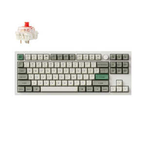 キークロン キーボード Q3 Max(赤軸・英語配列) ［有線・ワイヤレス /Bluetooth・USB-A＋USB-C］ シェルホワイト Q3M-P1-US
