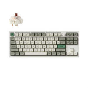 キークロン キーボード Q3 Max(茶軸・英語配列) ［有線・ワイヤレス /Bluetooth・USB-A＋USB-C］ シェルホワイト Q3M-P3-US