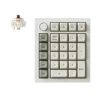 キークロン Keychron Q0 Max 茶軸 白 Q0M-P3 キークロン テンキー Q0 Max(赤軸) ［有線・ワイヤレス