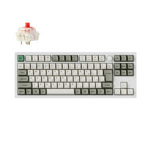 キークロン キーボード Q3 Max(赤軸) ［有線・ワイヤレス /Bluetooth・USB-A＋USB-C］ シェルホワイト Q3M-P1-JIS